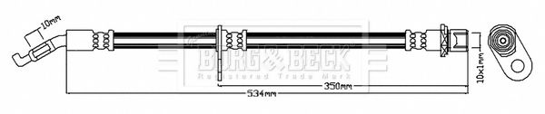 BORG & BECK stabdžių žarnelė BBH8085